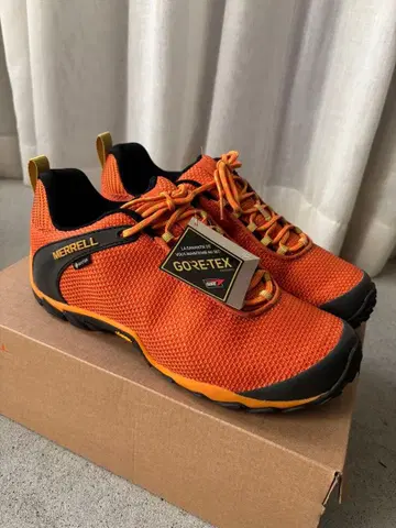 [ 미사용 ] MERRELL GORE-TEX 스니커즈 오렌지