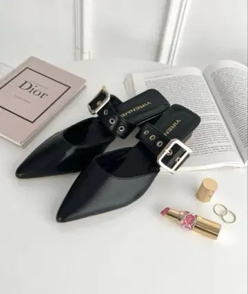 백 스트랩 스틸레토 펌프스 블랙