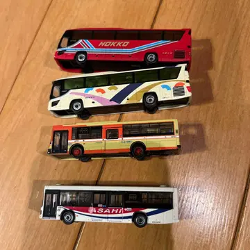 버스 미니카 4대 세트