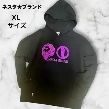NESTA BRAND 로고 후드티 블랙 XL