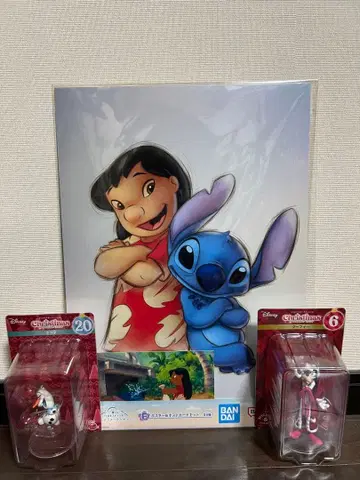 릴로&스티치 포스터와 피규어 세트 오너먼트