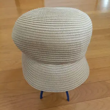 베이지 스트로우 햇 헌팅 캡