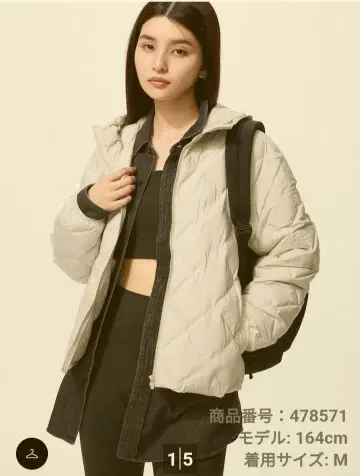 퍼프 테크 후드티 S UNIQLO 유니클로