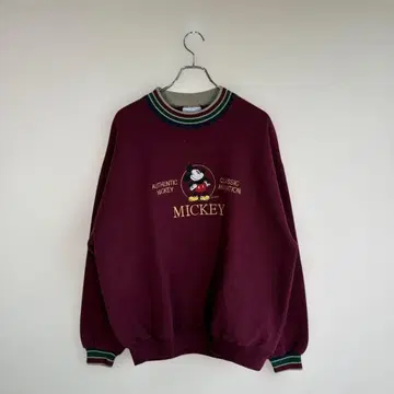 90s 빈티지 미키 자수 트레이닝복 맨투맨 USA 미국제