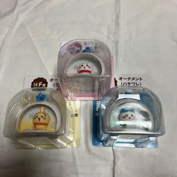 치이카와 (먼작귀) 에니마이 복권 F상 오너먼트 3종 세트