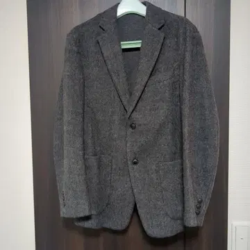 유니클로 울 블렌드 니트 자켓 다크 그레이 M 사이즈