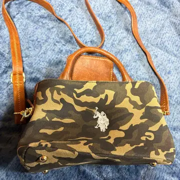 카모 패턴 숄더백 랄프 로렌