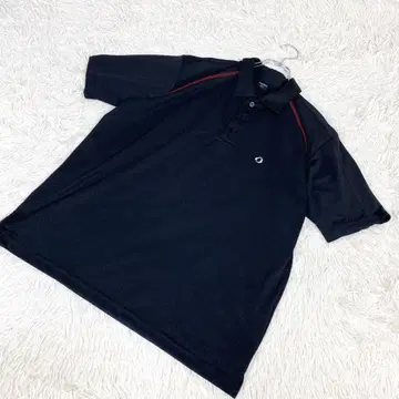 이그니오 스포츠 웨어 골프웨어 피케 셔츠 메쉬 원단 블랙 L