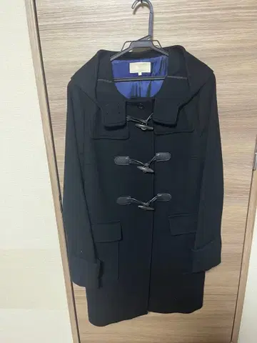 UNTITLED 블랙 더플 코트 L 사이즈