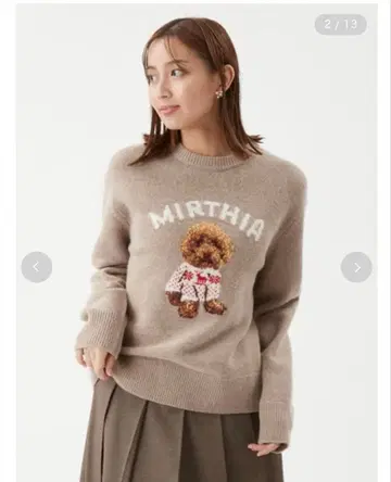 새상품급 미라 오웬 토이 푸들 크루넥 풀오버