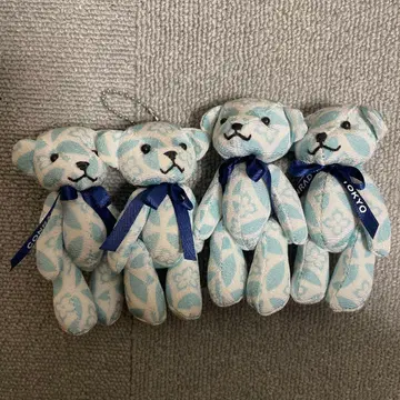 CONRAD 스카이블루 봉제 인형 스트랩 4개 세트