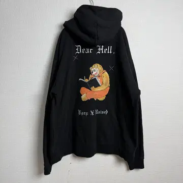 374 Born X Raised Dear Hell Hoodie Black