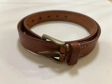 SLOW 브라운 가죽 벨트 S 사이즈