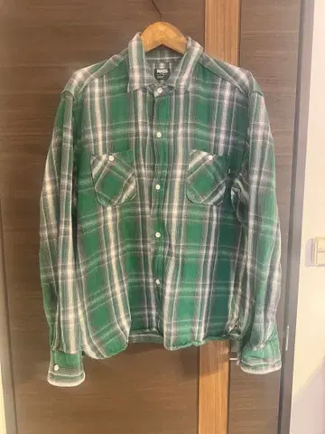 RATS 플란넬 체크 셔츠 L 사이즈 그린