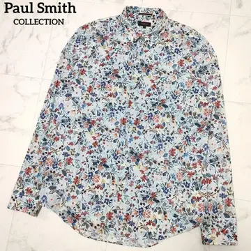 폴스미스 긴팔 셔츠 꽃무늬 플라워 올 패턴 멀티 컬러 멋쟁이 L 사이즈