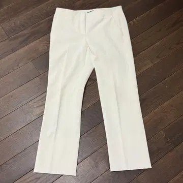 띠어리 룩스 화이트 슬랙스