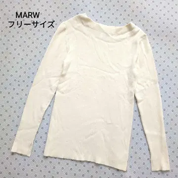 [새상품급] MARW 유나이티드 애로우 화이트 니트 사이즈 S