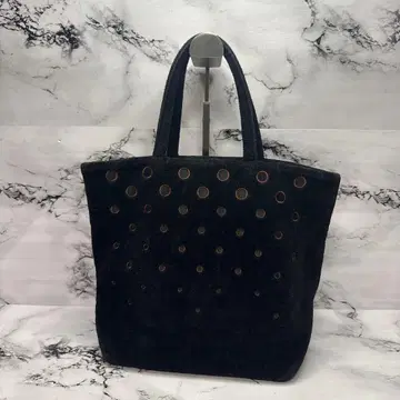 (새상품급) 인기, 페이, 핸드백, 셔닐 직조, 인기 색상, 블랙, 심플