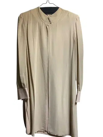 쿠레쥬 베이지 셔츠 원피스 긴팔