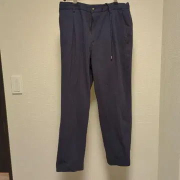 네이비 치노 팬츠 허리밴딩