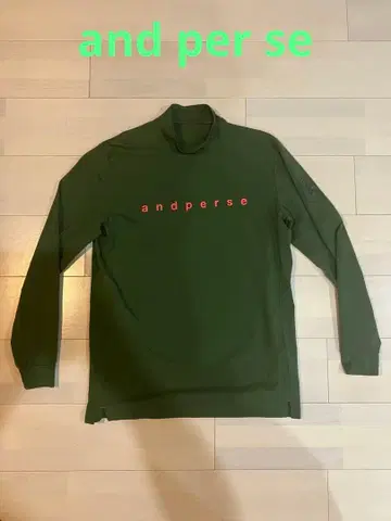 새상품급 and per se 리파인 드라이 긴팔 하이넥 셔츠 L 사이즈