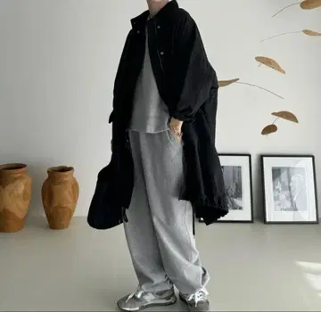 ARGUE 코튼 나일론 코트