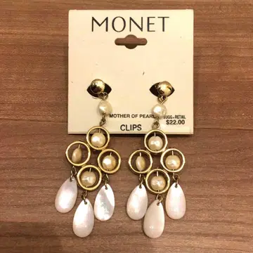 빈티지 미사용 보관품 MONET 흔들흔들 귀찌