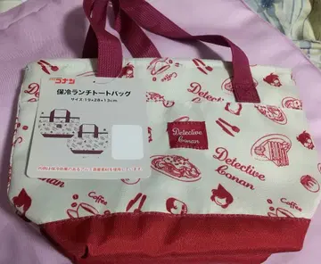 명탐정 코난 보냉 런치 토트백 19x28x13cm 미사용 택 포함