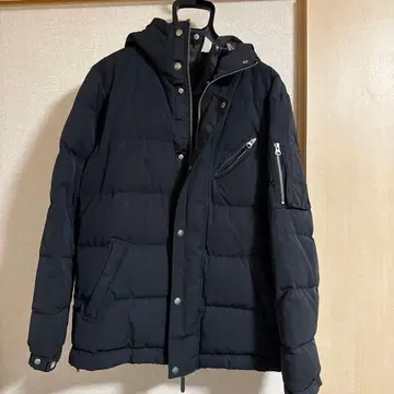 BEAMS HEART 블랙 다운 자켓 L