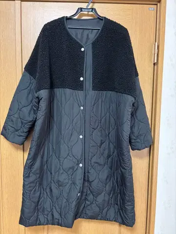 보아 퀼팅 코트