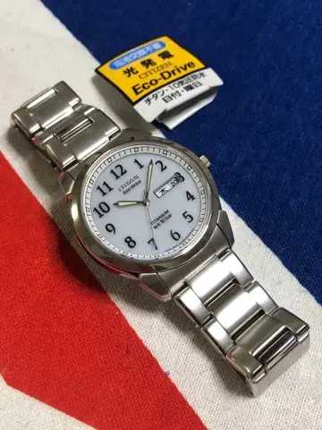 새상품! 시티즌 에코 드라이브 티타늄 데이데이트