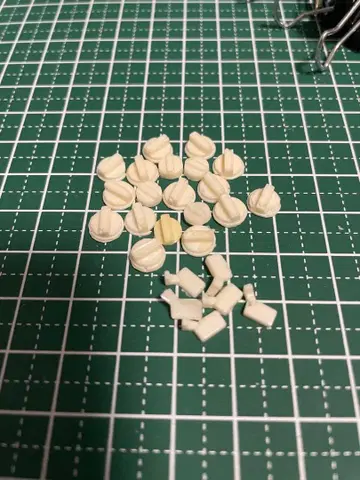 1/24 레진제 구형 자동차 부품 set