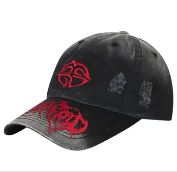 WASHED METAL LOGO BALL CAP BLACK