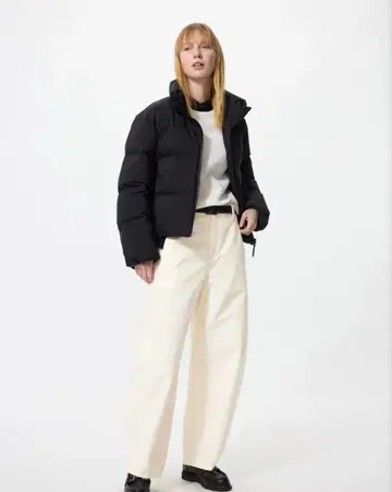 UNIQLO 저지 배럴 레그 팬츠