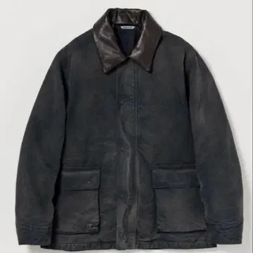 AURALEE 오가닉 코튼 덕 블루종