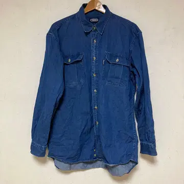 OUTDOOR 다크 블루 긴팔 데님 셔츠 LL 사이즈