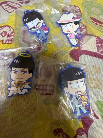 오소마츠 6쌍둥이 러버 키링 4개 세트