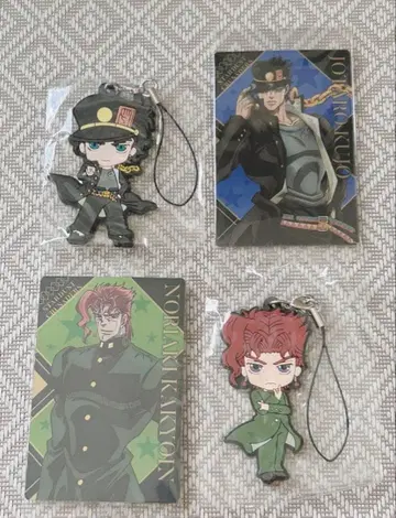 죠죠의 기묘한 모험 3부 쿠죠 죠타로 카쿄인 노리아키 러버 스트랩 카드