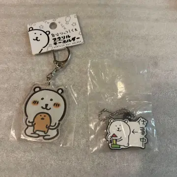 나가노 캐릭터 나가노의 곰 아크릴 키링 러버 키링