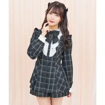 시크릿허니 액세서리 리본 레이스 프릴 셋업