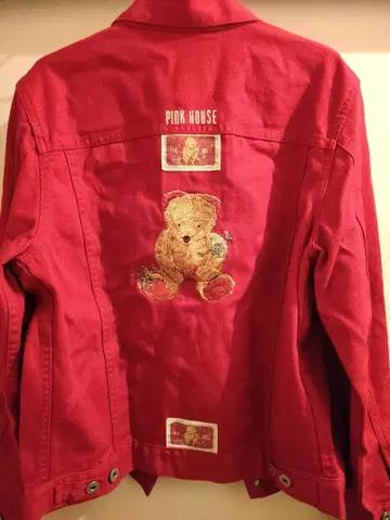 PINK HOUSE 빨간색 데님 자켓