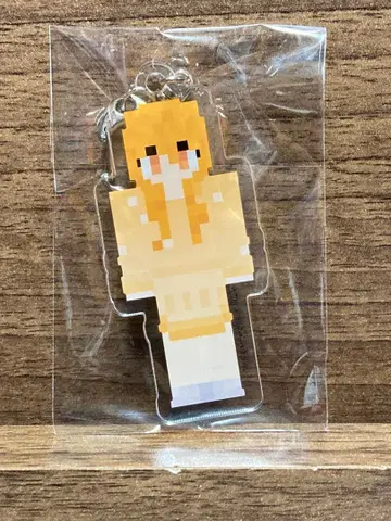 컬러풀 피치 마인크래프트 트레이딩 아크릴 키링 에토