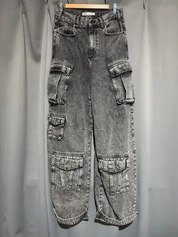 ZARA (36) UTILITY 카고 데님 팬츠