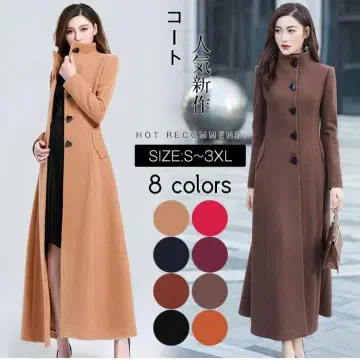 체스터 코트 초 롱 코트 네이비