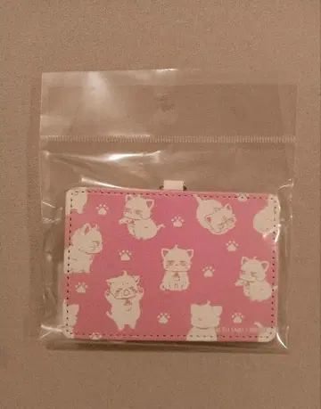 새로운 상사는 천연 넥스트랩 부착 패스 케이스 화이트 복숭아