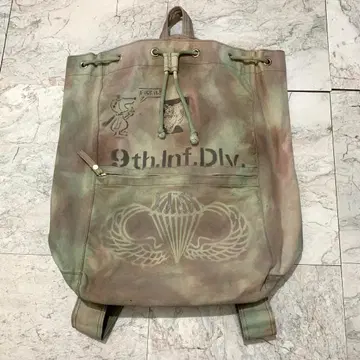 밀리터리 백팩 스텐실 타이 다이 빈티지