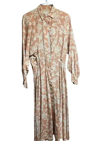 NORMA KAMALI 꽃무늬 롱 원피스 벨트 포함