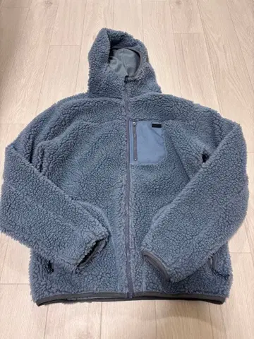 플리스 자켓 그레이 풀 집업