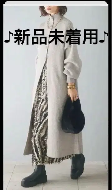 미착용 새상품 esica 에시카 롱 터틀넥 니트 가디건