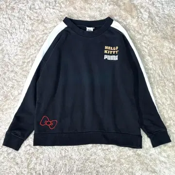 레어 PUMA HELLO KITTY 콜라보 맨투맨 자수 키티